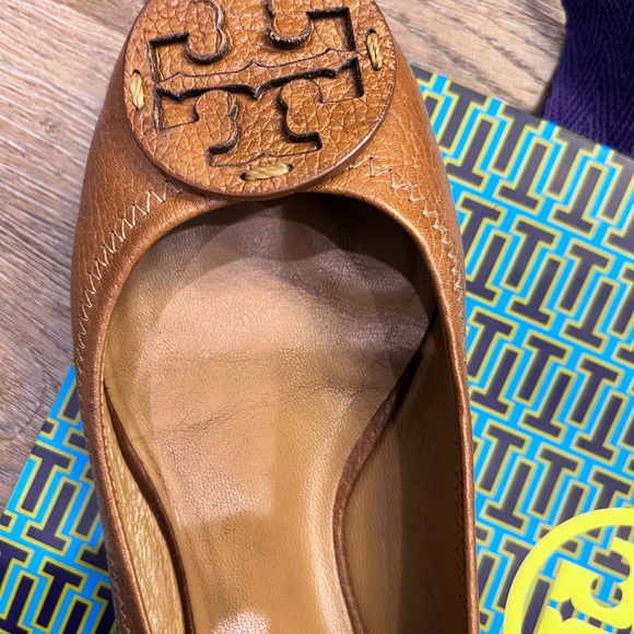 Tory Burch - camel color Miller ballet flats size 8.5 - Picture 2 of 11